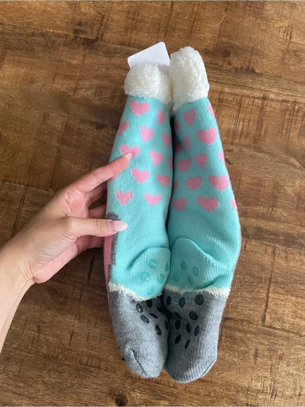 NWT Jacques Moret Girls Cozy Bunny Slipper Socks 🩵🐰💗